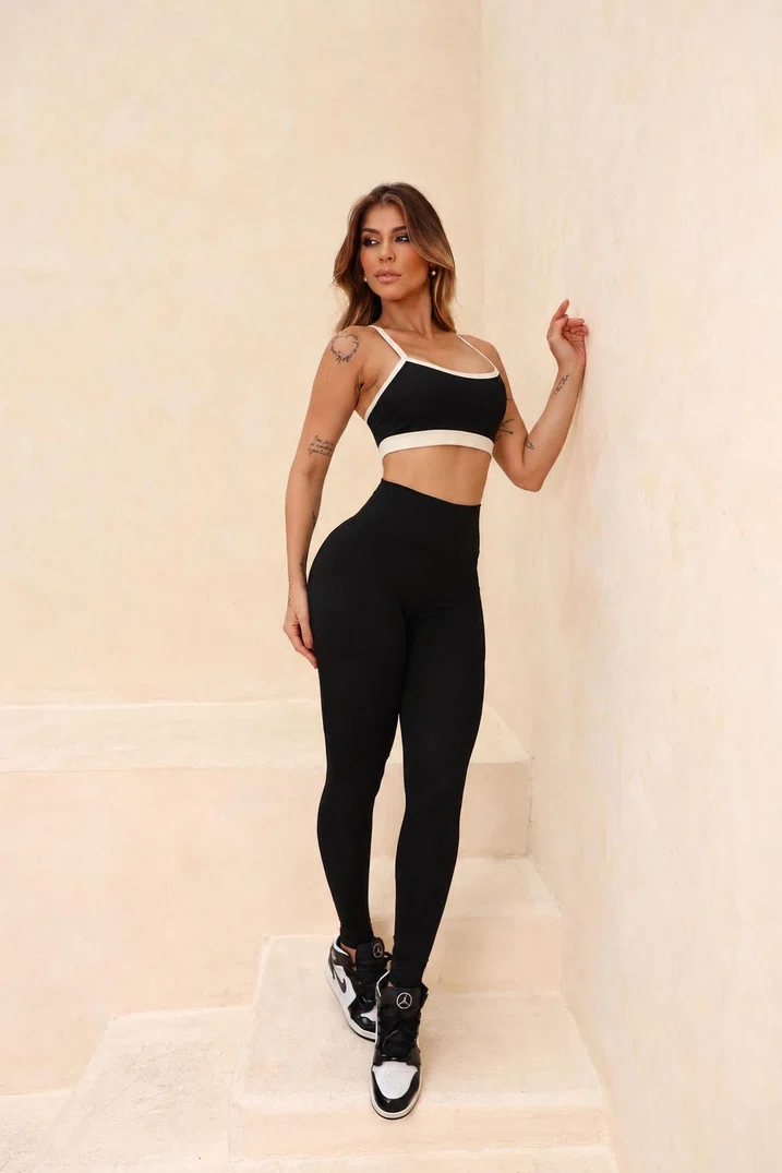Conjunto bicolor calça