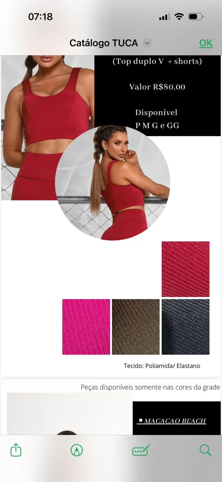 Conjunto Glow (Top duplo V + shorts)