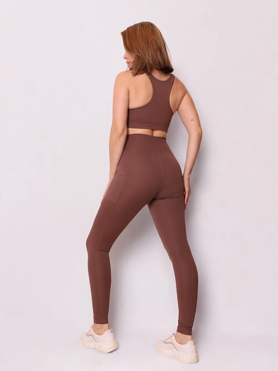Conjunto Alice legging bolso lateral + top nadador