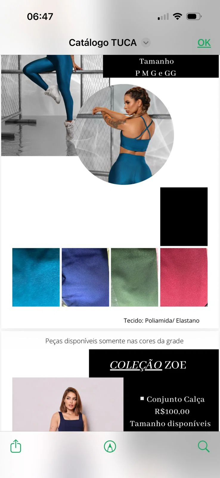 Conjunto Melissa top alcinha + calça recortada